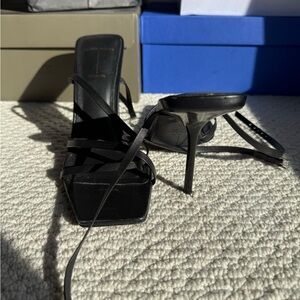 Elegant Black Strappy Heels